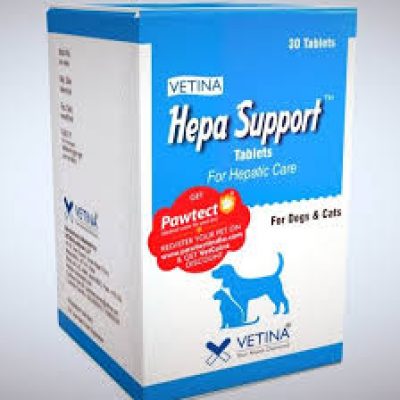 Pawstively Pet Care Vetina Hepa Support for Hepatic Care of Dog & Cat Supplement (30 Tabs)