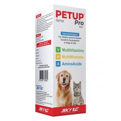 SKYEC Petup Pro Syrup MultiMinerals MultiOxidant Amino Acids Supplement for Dogs and Cats 500ML