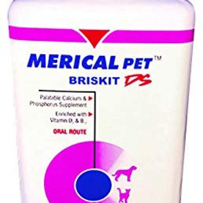 MERICAL BRISKIT DS 60S Calcium supplement Calcium Mineral and Vitamin Supplement  Tablet Brisket for Dogs and Cats by Vetoquinol