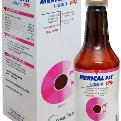 MERICAL PET DS 300 ML Calcium Supplement Calcium and Mineral Supplement for Dogs and Cats Puppies and Kittens by Vetoquinol