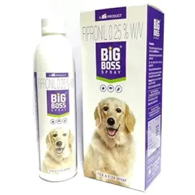 Big Boss Spray 100ml Fipronil Spray Anti tick and Flea spray for Pets by TTK Animal Health Care