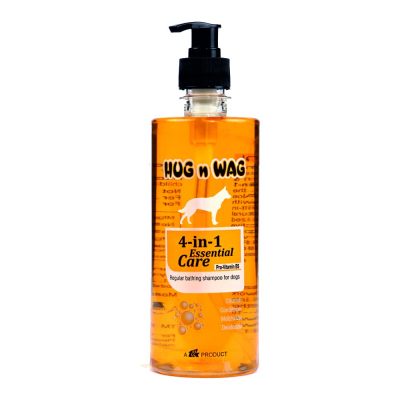 Hug N Wag 4 in 1 Essential Care 500ml Shampoo Hug and Wag Shampoo 500ml Dog Shampoo by TTK Animal Health Care