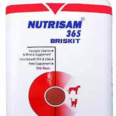 NUTRISAM BRISKIT 100S Multivitamin Mineral Supplement Tablet for Dogs by Vetoquinol.