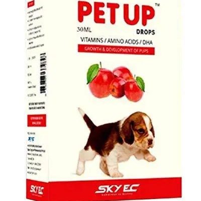 PETUP DROPS 30ML Multivitamin drops for puppies and Kittens Dog Vitamin syrup by SKYEC PHARMA