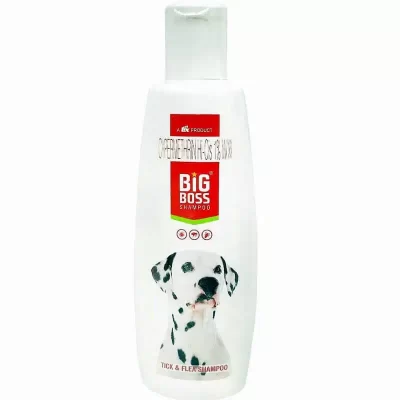 Big Boss Shampoo 200ml Anti tick and Flea Shampoo for Pets by TTK Animal Health Care