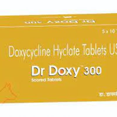 DrDoxy Dr Doxy 300mg Doxycycline 300mg Tablet 10 tablet  * 1 strip Doxycycline by TTK Animal Health Care