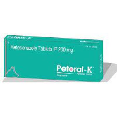 Petoral K 200mg Tablet Ketoconazole 200mg tablet Antifungal Tablet by TTK Animal Health Care